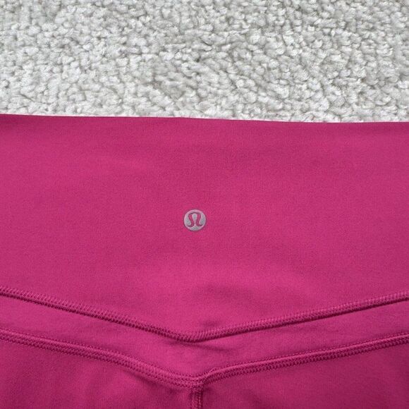 Lululemon Original Align High Rise Legging Raspberry Pink Womens 12 FLAW - Picture 5 of 12